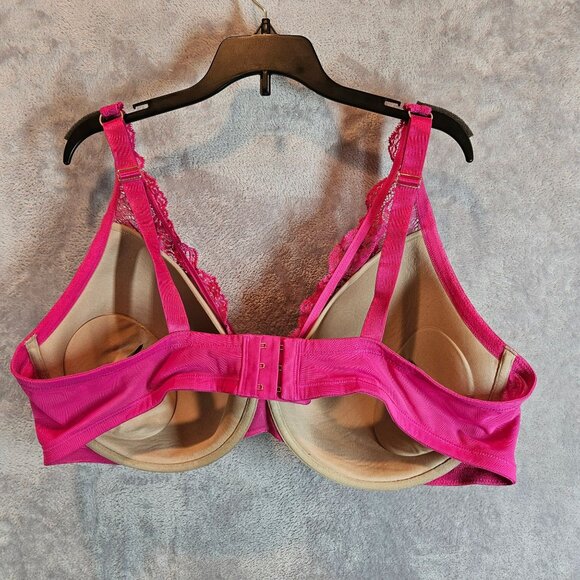 Thirdlove Hot Pink Lace Underwire Bra Full Coverage Womens 44E Sexy Feminine - Picture 9 of 16